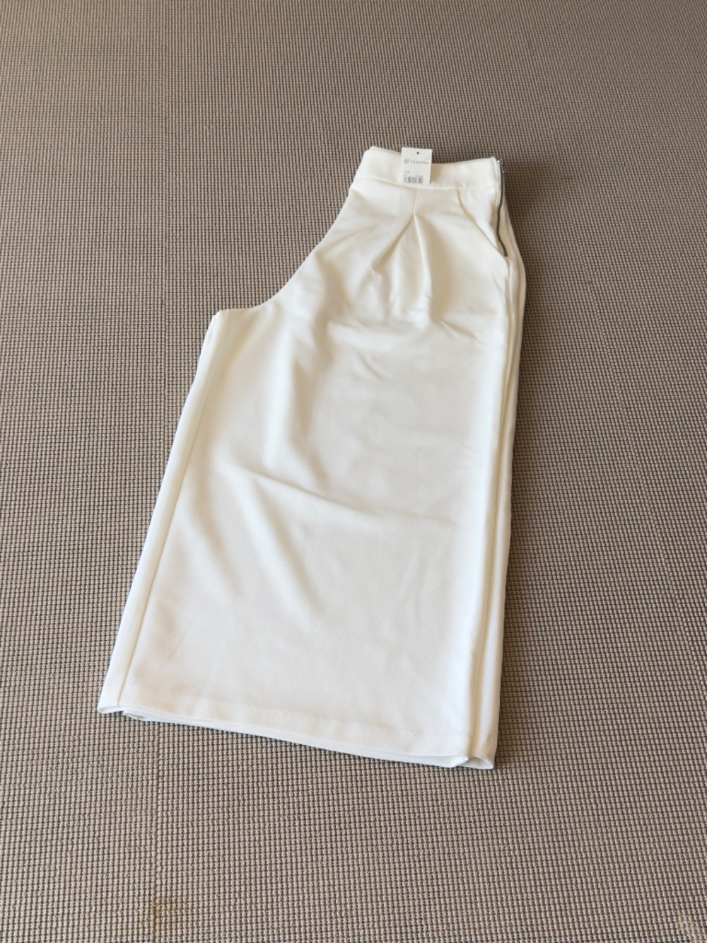 POTTER’S POT white classic guacho dressy pants wide leg size medium with zipper